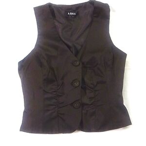 Ladies Vest size S dark brown